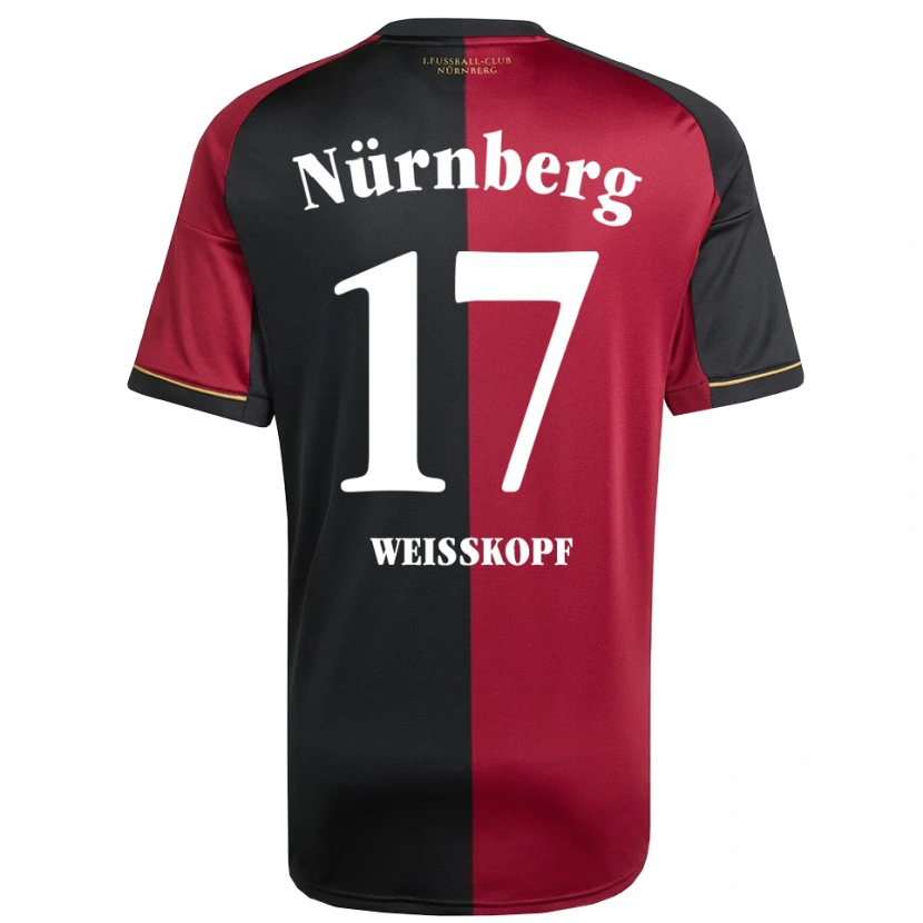 Danxen Barn Jannes Weißkopf #17 Vinröd Svart Hemmatröja Matchtröjor 2025/26 Tröjor T-Tröja