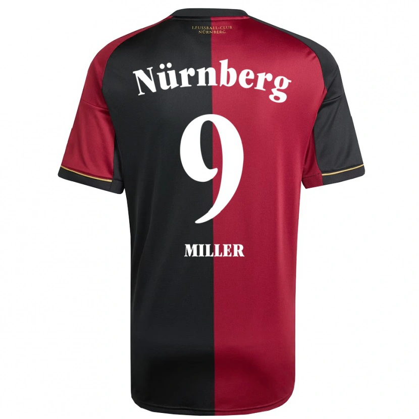 Danxen Barn Laura Miller #9 Vinröd Svart Hemmatröja Matchtröjor 2025/26 Tröjor T-Tröja