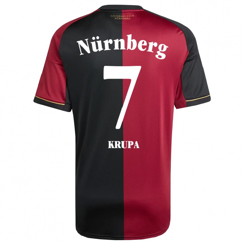 Danxen Barn Jeroen Krupa #7 Vinröd Svart Hemmatröja Matchtröjor 2025/26 Tröjor T-Tröja