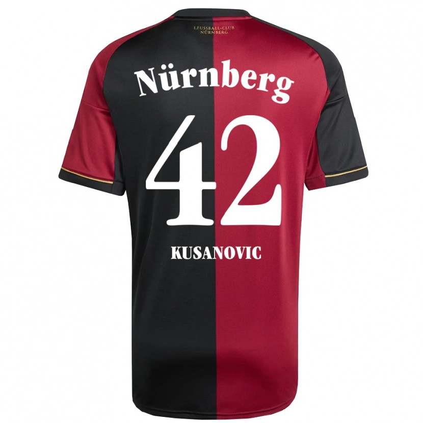 Danxen Barn Tino Kusanovic #42 Vinröd Svart Hemmatröja Matchtröjor 2025/26 Tröjor T-Tröja
