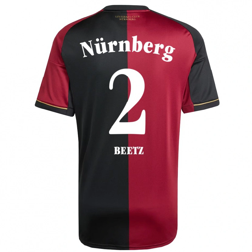 Danxen Barn Lucas Beetz #2 Vinröd Svart Hemmatröja Matchtröjor 2025/26 Tröjor T-Tröja