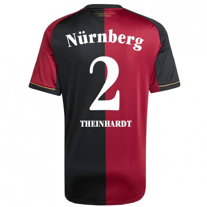 Danxen Barn Johannes Theinhardt #2 Vinröd Svart Hemmatröja Matchtröjor 2025/26 Tröjor T-Tröja