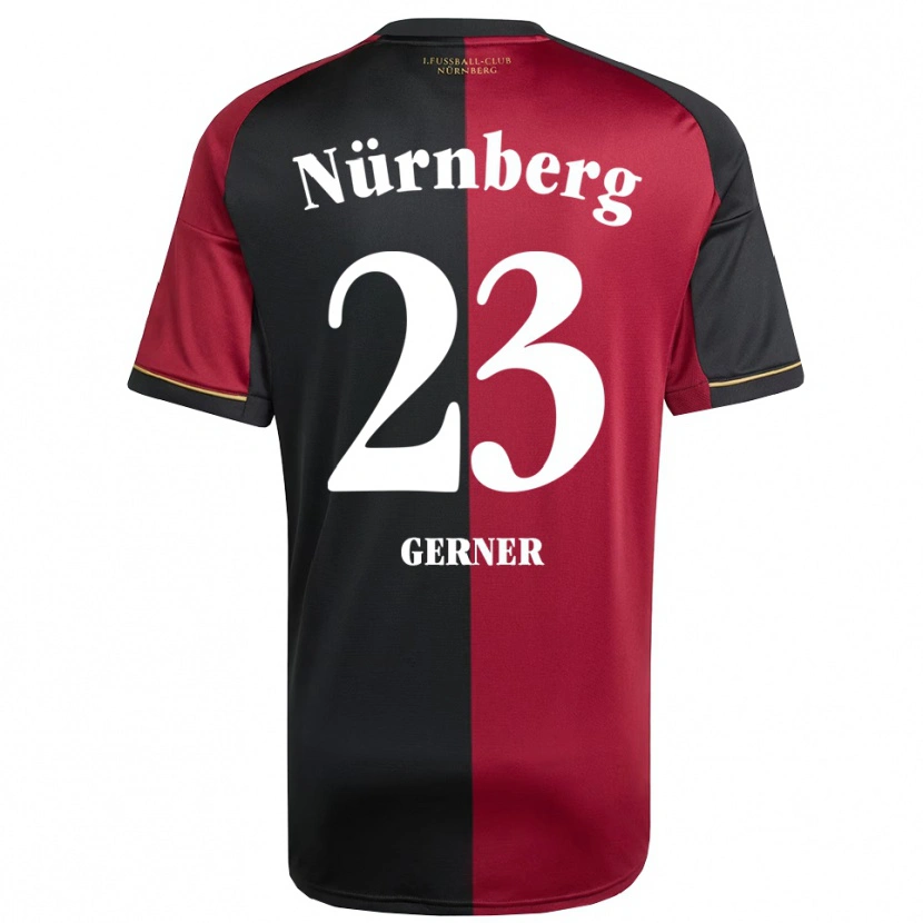 Danxen Barn Lucas Gerner #23 Vinröd Svart Hemmatröja Matchtröjor 2025/26 Tröjor T-Tröja