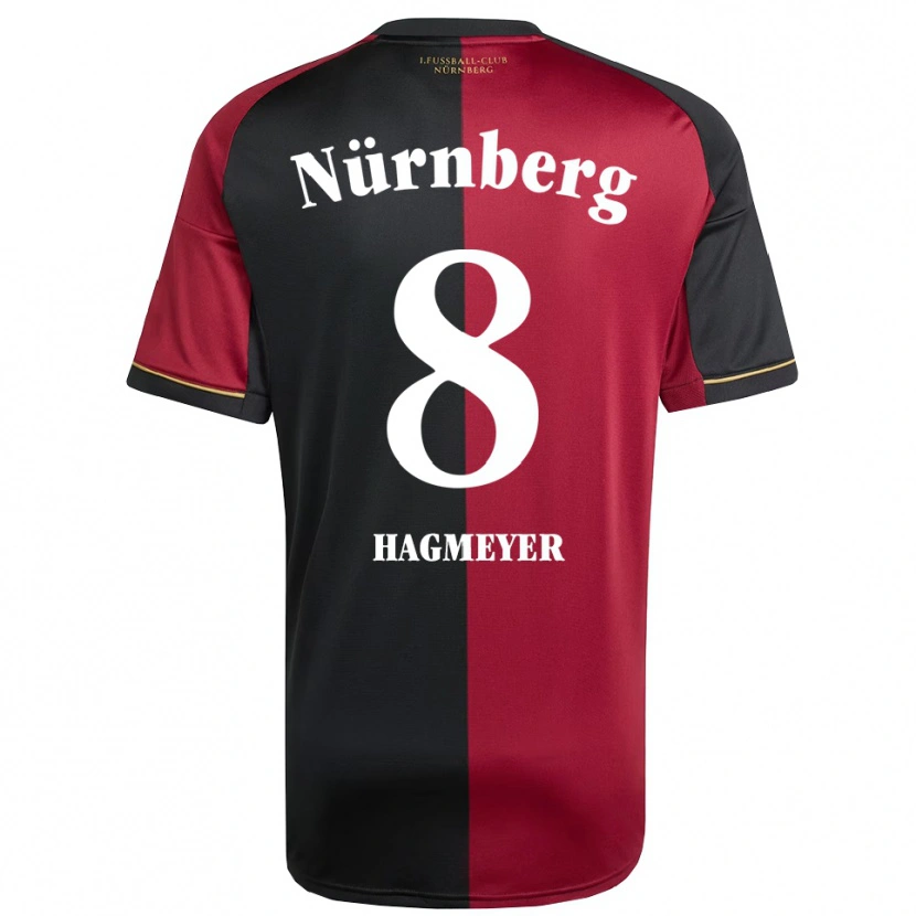 Danxen Barn Ben Hagmeyer #8 Vinröd Svart Hemmatröja Matchtröjor 2025/26 Tröjor T-Tröja