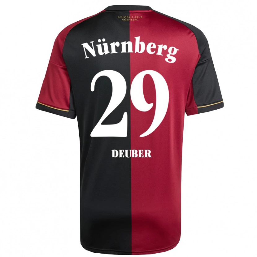 Danxen Barn Hanna Deuber #29 Vinröd Svart Hemmatröja Matchtröjor 2025/26 Tröjor T-Tröja