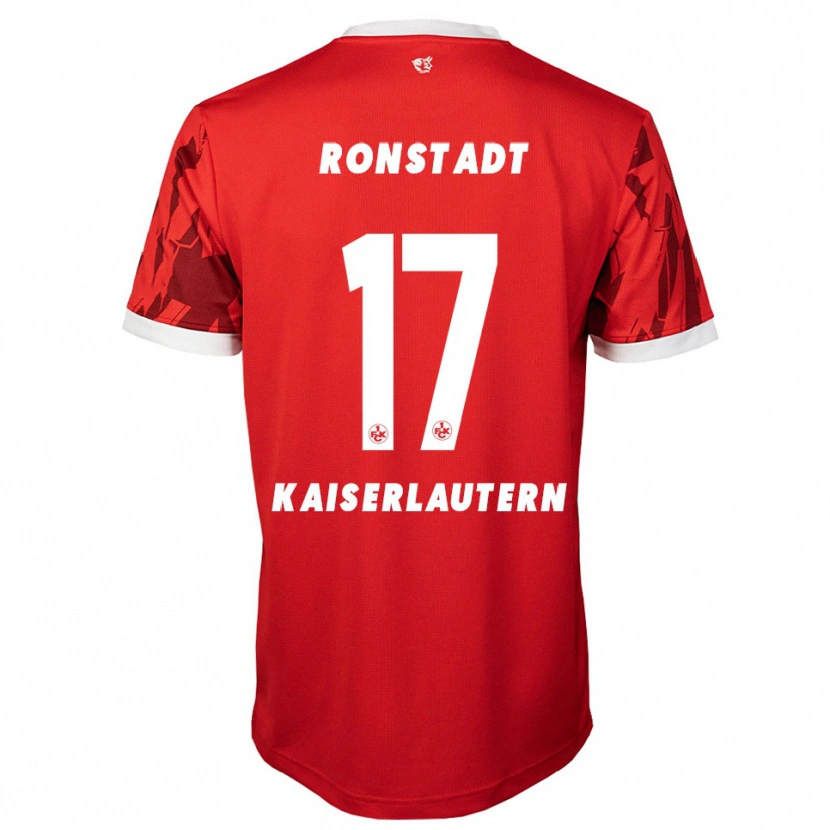 Danxen Barn Frank Ronstadt #17 Röd Vit Hemmatröja Matchtröjor 2025/26 Tröjor T-Tröja