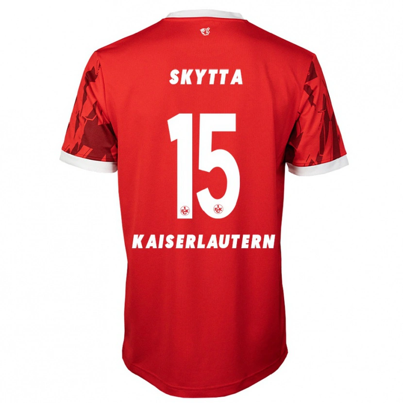Danxen Barn Naatan Skyttä #15 Röd Vit Hemmatröja Matchtröjor 2025/26 Tröjor T-Tröja