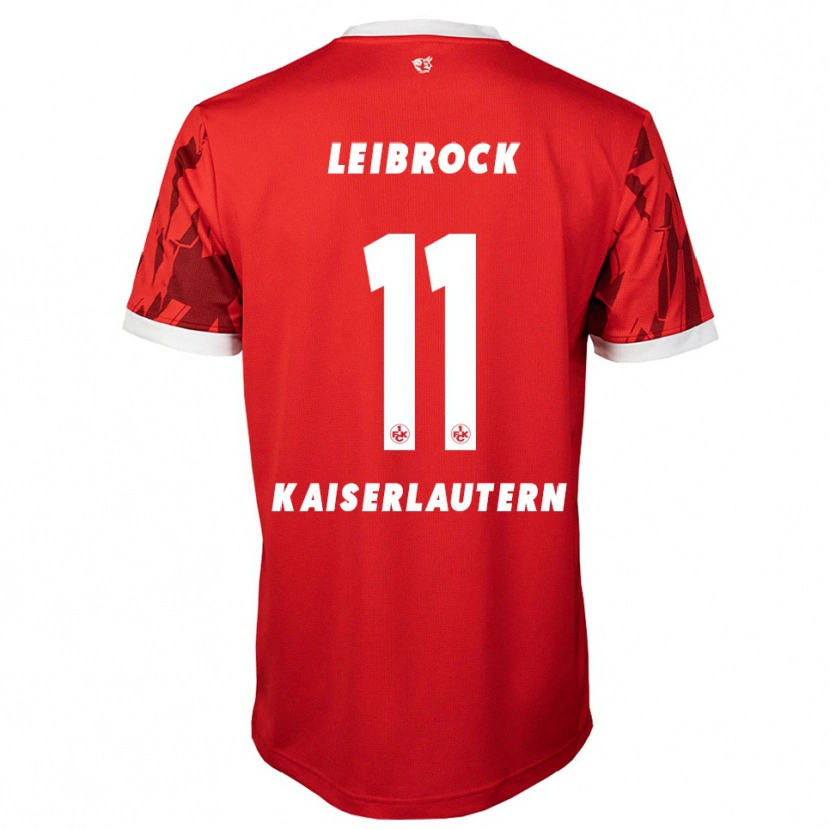 Danxen Barn Lucas Leibrock #11 Röd Vit Hemmatröja Matchtröjor 2025/26 Tröjor T-Tröja