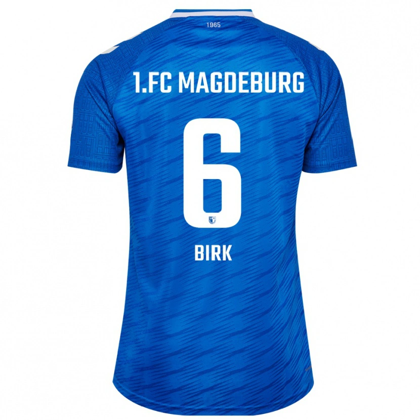 Danxen Barn Timo Birk #6 Blå Vit Hemmatröja Matchtröjor 2025/26 Tröjor T-Tröja