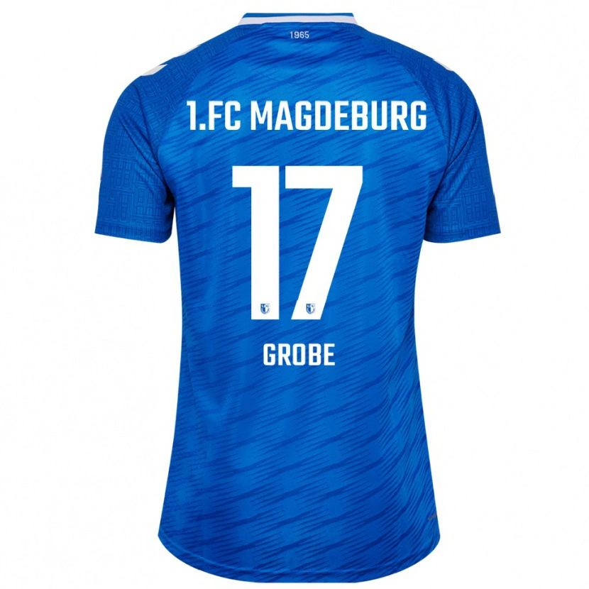 Danxen Barn Theresa Grobe #17 Blå Vit Hemmatröja Matchtröjor 2025/26 Tröjor T-Tröja