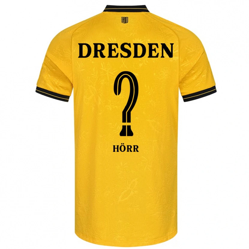 Danxen Barn Annemarie Hörr #0 Gul Svart Hemmatröja Matchtröjor 2025/26 Tröjor T-Tröja