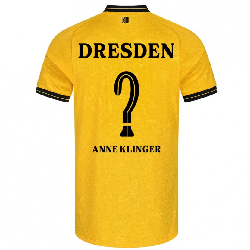 Danxen Barn Jo Anne Klinger #0 Gul Svart Hemmatröja Matchtröjor 2025/26 Tröjor T-Tröja