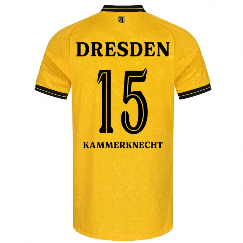 Danxen Barn Claudio Kammerknecht #15 Gul Svart Hemmatröja Matchtröjor 2025/26 Tröjor T-Tröja