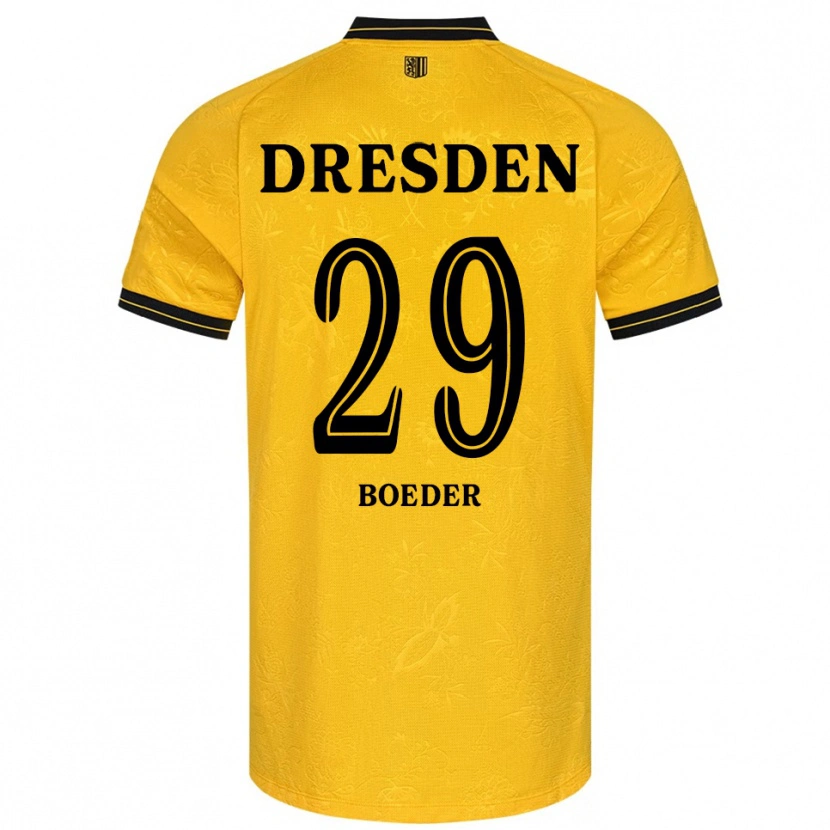 Danxen Barn Lukas Boeder #29 Gul Svart Hemmatröja Matchtröjor 2025/26 Tröjor T-Tröja