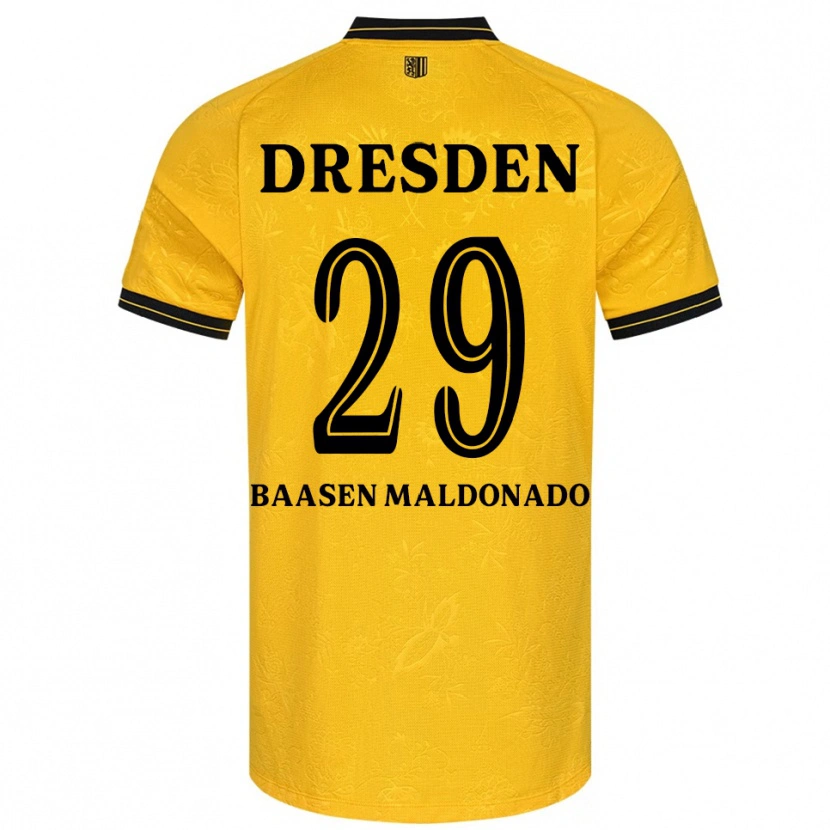 Danxen Barn Luis Baasen Maldonado #29 Gul Svart Hemmatröja Matchtröjor 2025/26 Tröjor T-Tröja