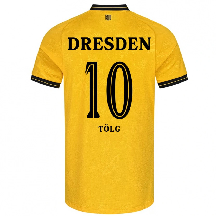 Danxen Barn Cedric Tölg #10 Gul Svart Hemmatröja Matchtröjor 2025/26 Tröjor T-Tröja
