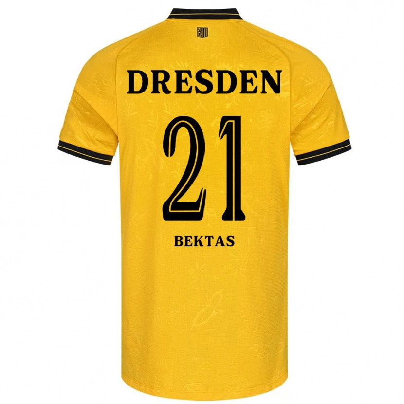 Danxen Barn Tünay Bektas #21 Gul Svart Hemmatröja Matchtröjor 2025/26 Tröjor T-Tröja