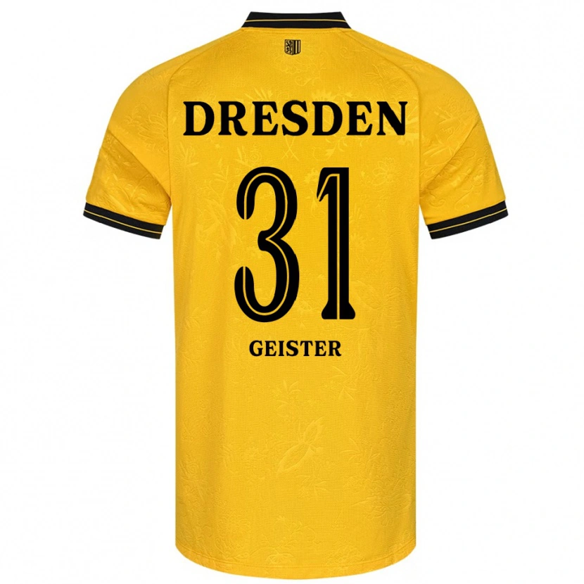 Danxen Barn Jannis Geister #31 Gul Svart Hemmatröja Matchtröjor 2025/26 Tröjor T-Tröja