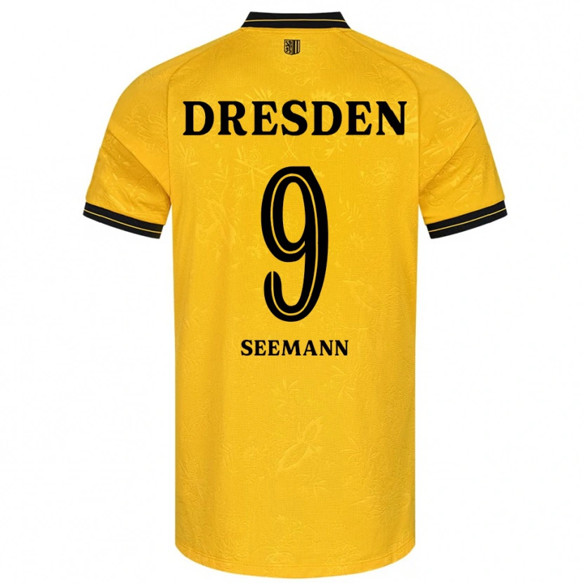 Danxen Barn Arne Seemann #9 Gul Svart Hemmatröja Matchtröjor 2025/26 Tröjor T-Tröja