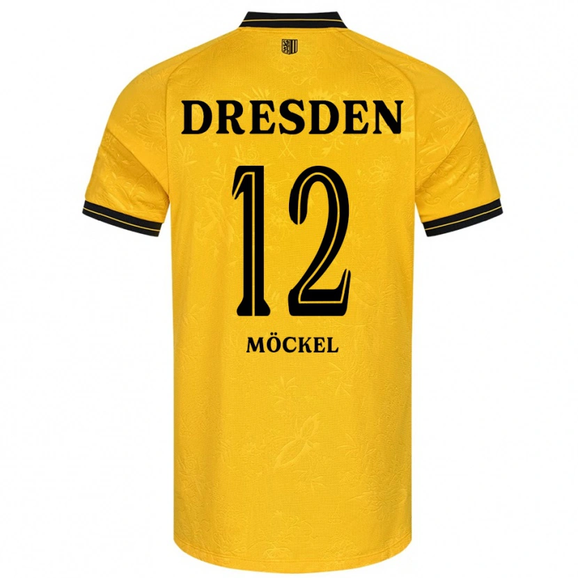 Danxen Barn Richard Möckel #12 Gul Svart Hemmatröja Matchtröjor 2025/26 Tröjor T-Tröja