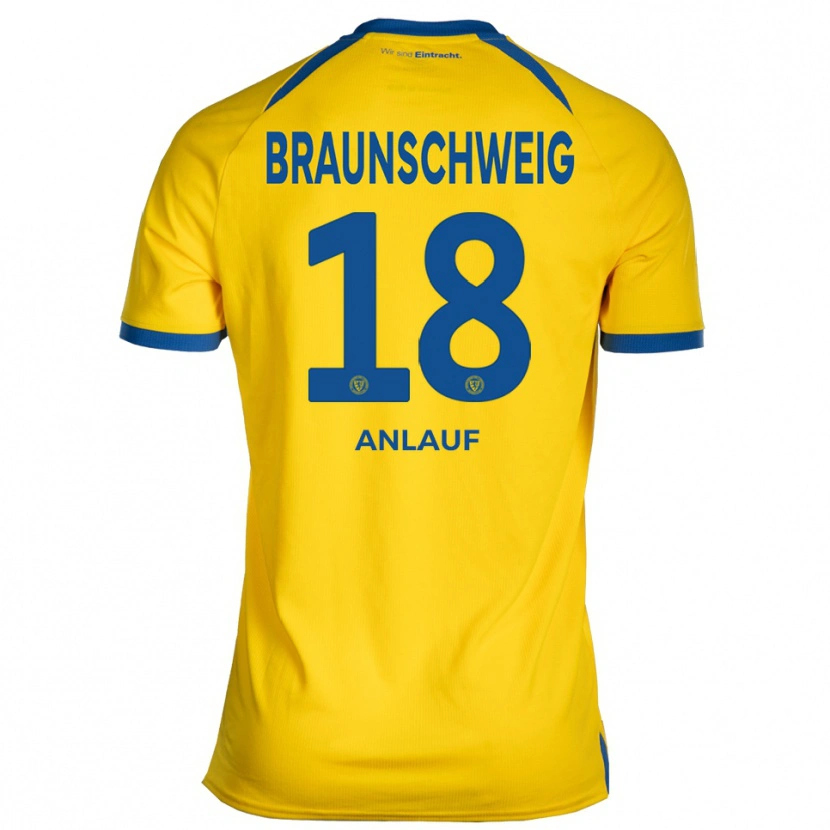 Danxen Barn Lennox Anlauf #18 Gul Blå Hemmatröja Matchtröjor 2025/26 Tröjor T-Tröja