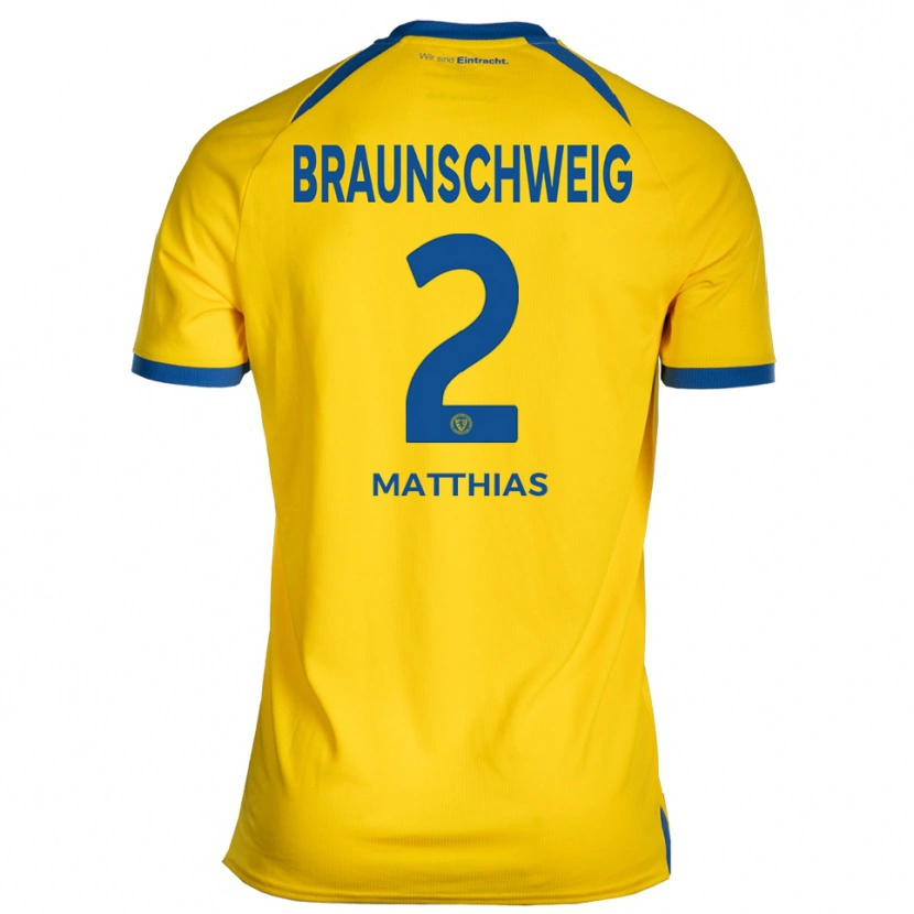 Danxen Barn Ole Matthias #2 Gul Blå Hemmatröja Matchtröjor 2025/26 Tröjor T-Tröja