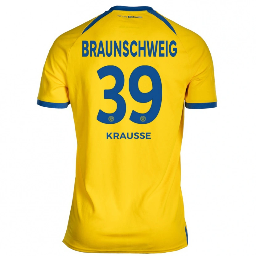 Danxen Barn Robin Krauße #39 Gul Blå Hemmatröja Matchtröjor 2025/26 Tröjor T-Tröja