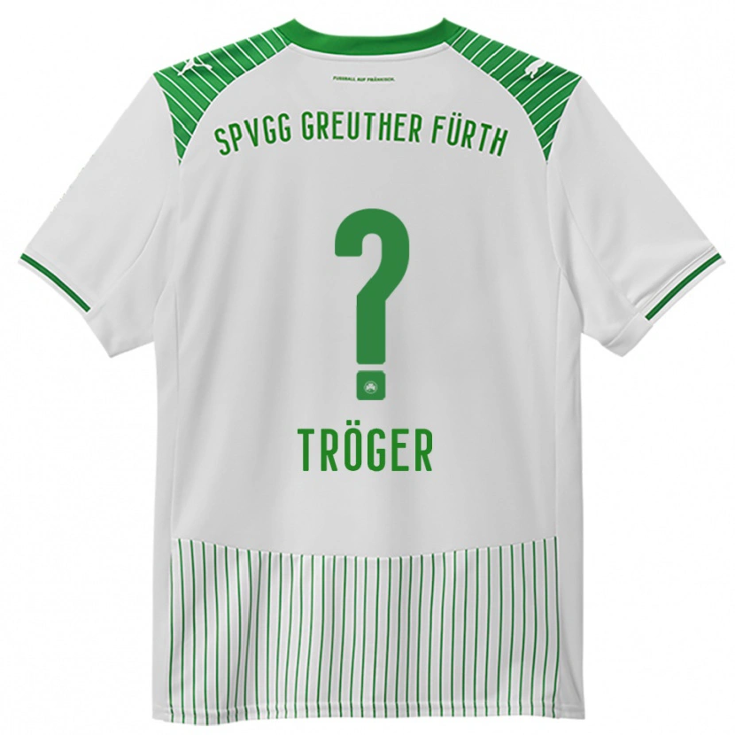 Danxen Barn Juliane Tröger #0 Vit Grön Hemmatröja Matchtröjor 2025/26 Tröjor T-Tröja