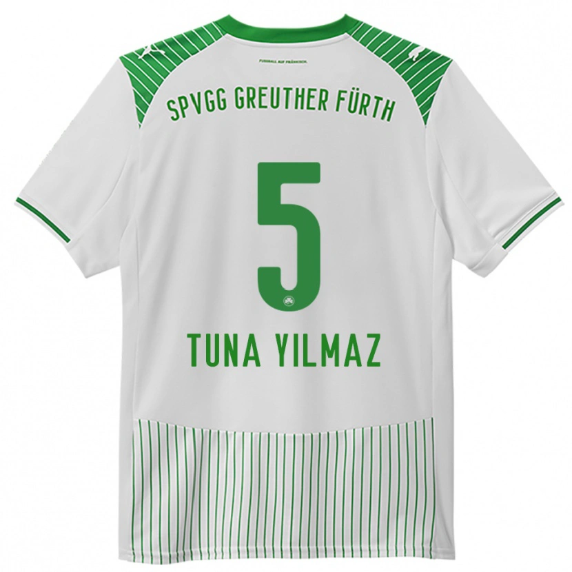 Danxen Barn Tuna Yilmaz #5 Vit Grön Hemmatröja Matchtröjor 2025/26 Tröjor T-Tröja