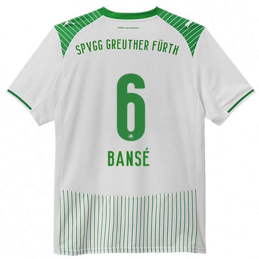 Danxen Barn Sacha Bansé #6 Vit Grön Hemmatröja Matchtröjor 2025/26 Tröjor T-Tröja