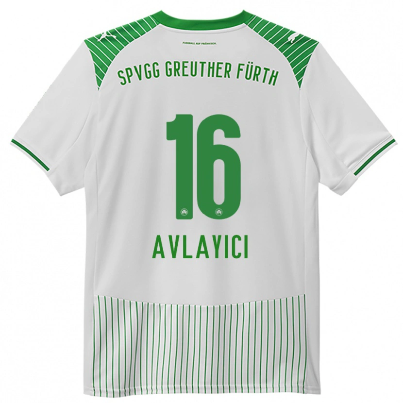 Danxen Barn Mehmet Avlayici #16 Vit Grön Hemmatröja Matchtröjor 2025/26 Tröjor T-Tröja