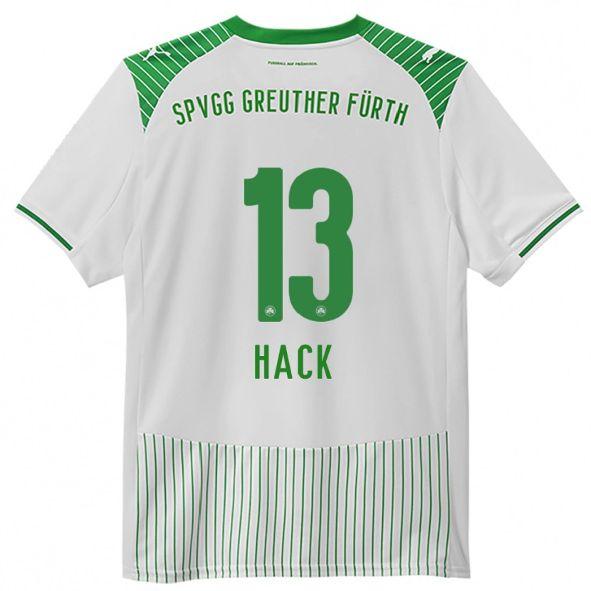 Danxen Barn Philipp Hack #13 Vit Grön Hemmatröja Matchtröjor 2025/26 Tröjor T-Tröja