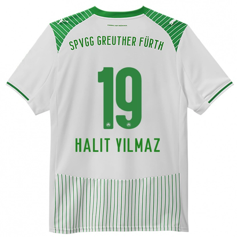 Danxen Barn Halit Yılmaz #19 Vit Grön Hemmatröja Matchtröjor 2025/26 Tröjor T-Tröja