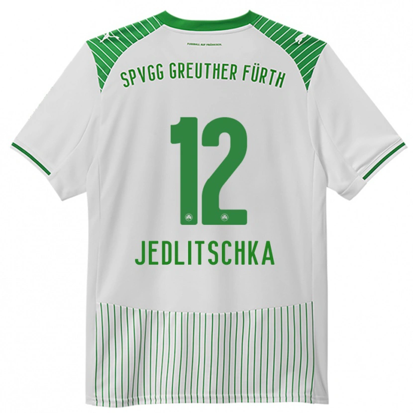 Danxen Barn Moritz Jedlitschka #12 Vit Grön Hemmatröja Matchtröjor 2025/26 Tröjor T-Tröja