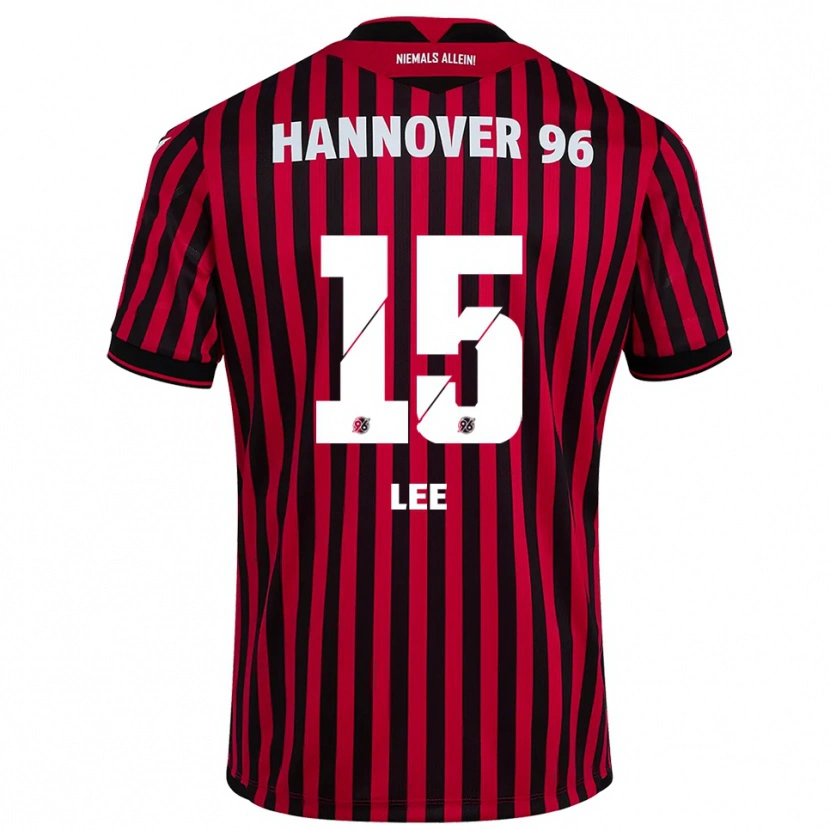 Danxen Barn Olivia Lee #15 Röd Svart Hemmatröja Matchtröjor 2025/26 Tröjor T-Tröja