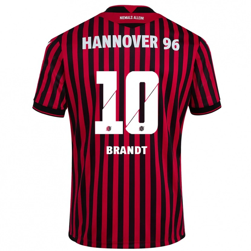 Danxen Barn Keanu Brandt #10 Röd Svart Hemmatröja Matchtröjor 2025/26 Tröjor T-Tröja