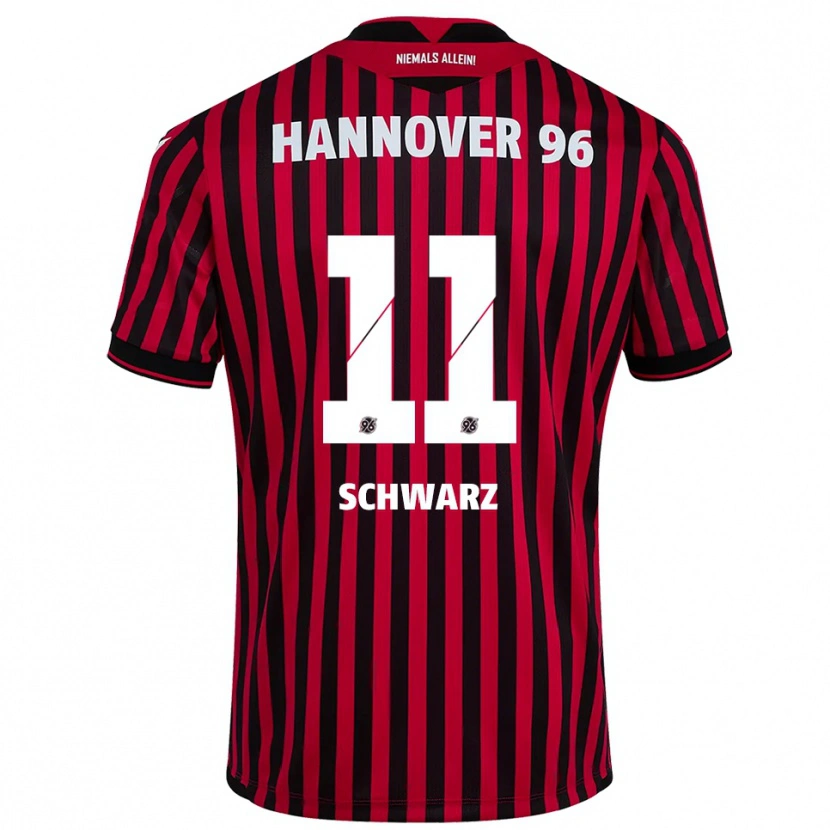 Danxen Barn Oskar Schwarz #11 Röd Svart Hemmatröja Matchtröjor 2025/26 Tröjor T-Tröja