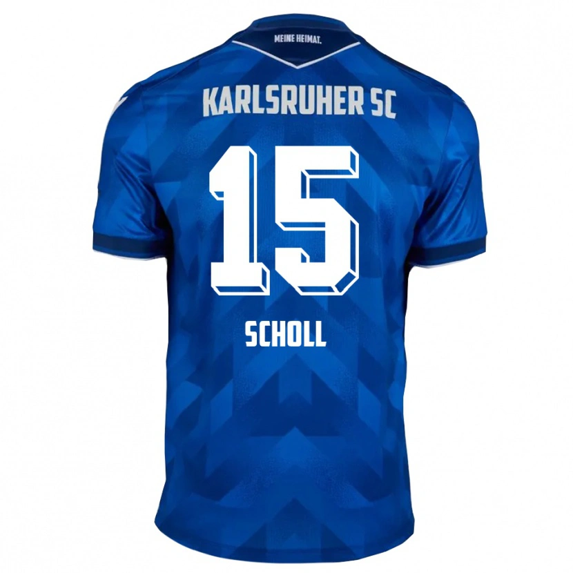 Danxen Barn Paul Scholl #15 Blå Vit Hemmatröja Matchtröjor 2025/26 Tröjor T-Tröja