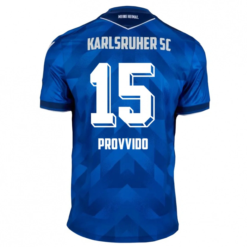 Danxen Barn Luca Provvido #15 Blå Vit Hemmatröja Matchtröjor 2025/26 Tröjor T-Tröja