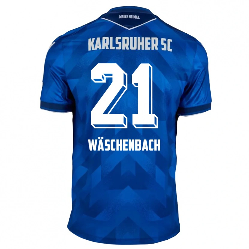 Danxen Barn Meiko Wäschenbach #21 Blå Vit Hemmatröja Matchtröjor 2025/26 Tröjor T-Tröja