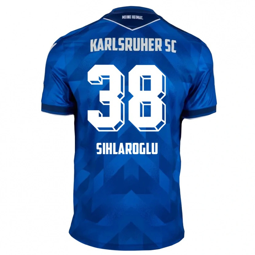 Danxen Barn Efe-Kaan Sihlaroglu #38 Blå Vit Hemmatröja Matchtröjor 2025/26 Tröjor T-Tröja