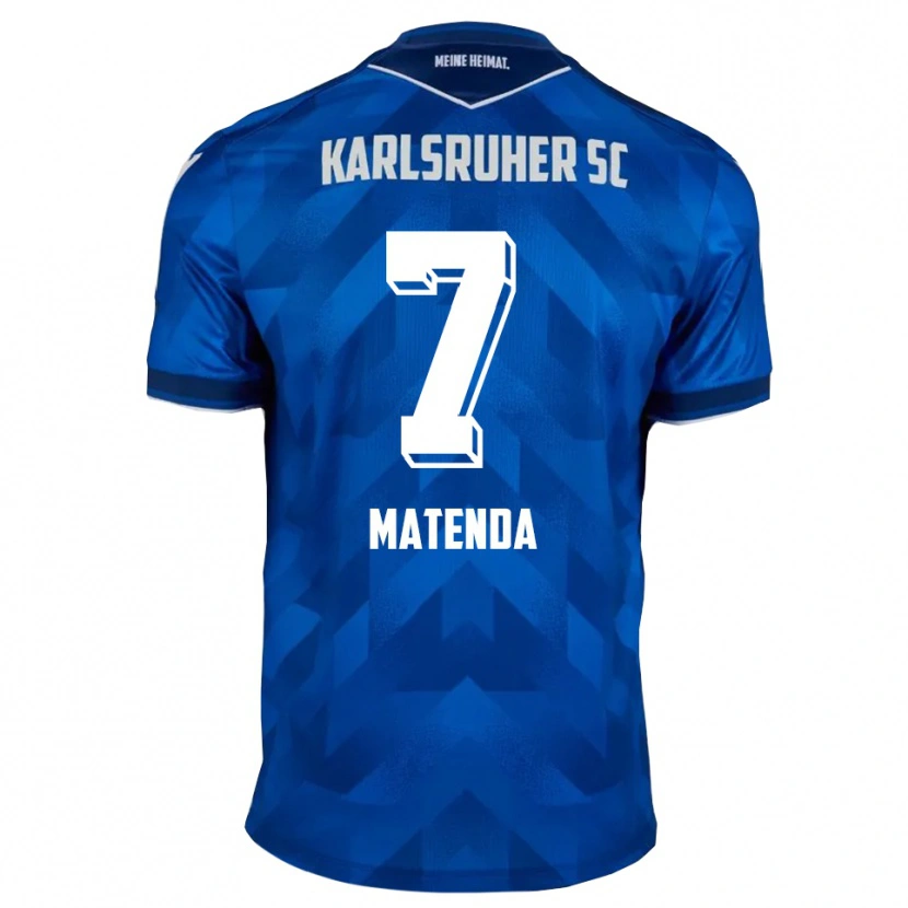 Danxen Barn Toni Matenda #7 Blå Vit Hemmatröja Matchtröjor 2025/26 Tröjor T-Tröja
