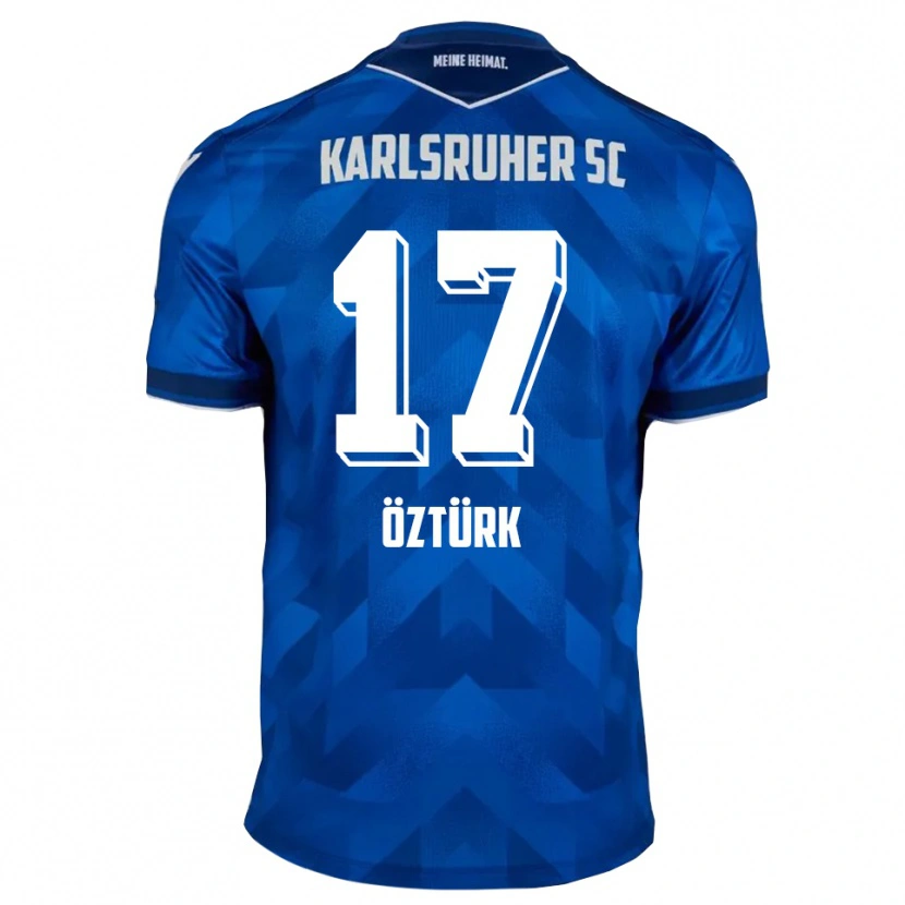 Danxen Barn Eren Öztürk #17 Blå Vit Hemmatröja Matchtröjor 2025/26 Tröjor T-Tröja