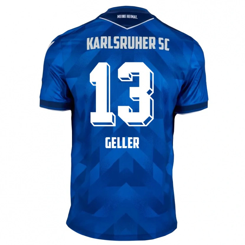 Danxen Barn Robert Geller #13 Blå Vit Hemmatröja Matchtröjor 2025/26 Tröjor T-Tröja