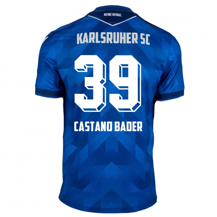 Danxen Barn Simeon Castano Bader #39 Blå Vit Hemmatröja Matchtröjor 2025/26 Tröjor T-Tröja