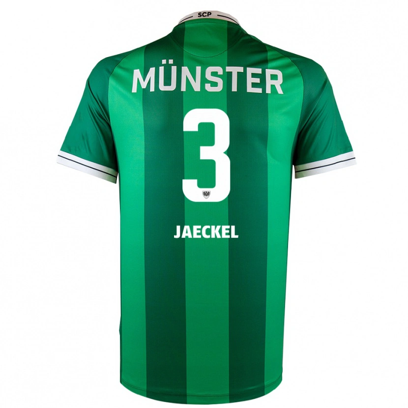 Danxen Barn Paul Jaeckel #3 Grön Vit Hemmatröja Matchtröjor 2025/26 Tröjor T-Tröja