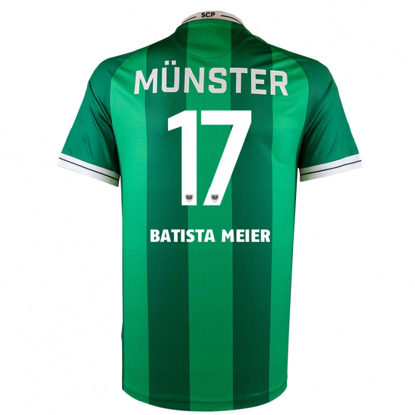 Danxen Barn Oliver Batista Meier #17 Grön Vit Hemmatröja Matchtröjor 2025/26 Tröjor T-Tröja