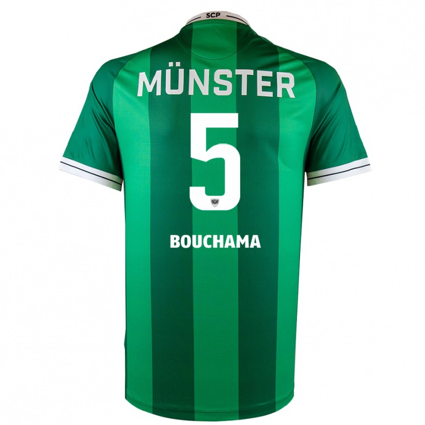 Danxen Barn Yassine Bouchama #5 Grön Vit Hemmatröja Matchtröjor 2025/26 Tröjor T-Tröja