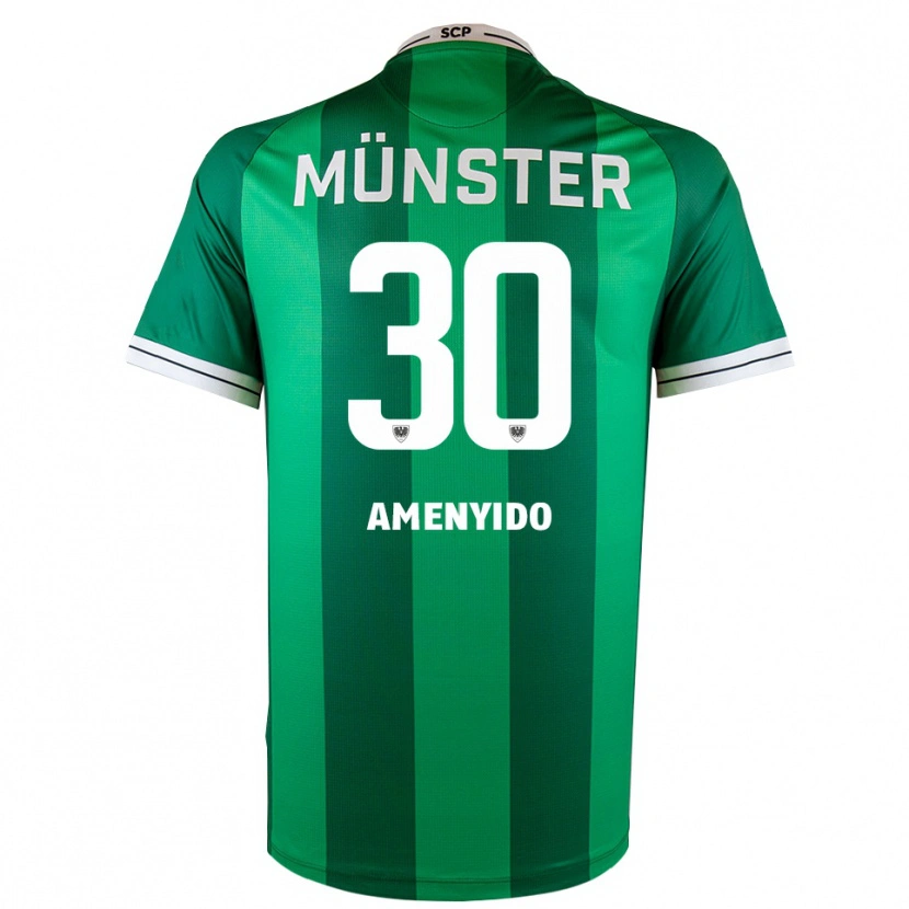 Danxen Barn Etienne Amenyido #30 Grön Vit Hemmatröja Matchtröjor 2025/26 Tröjor T-Tröja