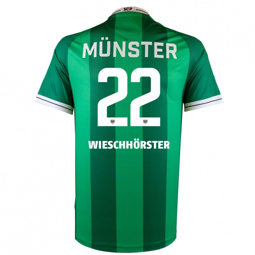 Danxen Barn Falk Wieschhörster #22 Grön Vit Hemmatröja Matchtröjor 2025/26 Tröjor T-Tröja
